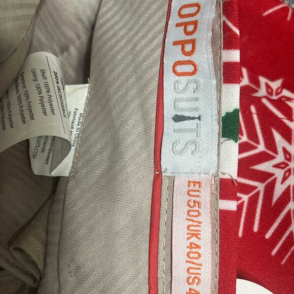 OppoSuits Men’s Christmas Pants Red Green Snowflake Tree Santa Sleigh Holiday Pr - Picture 3 of 5
